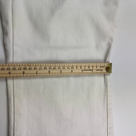 Tommy Hilfiger White High Waist Boot Cut American Freedom Denim Jeans Timeless - Picture 13 of 16